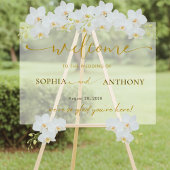 Minimalistisch Modern Acryl Huwelijk Welkom Teken Bord