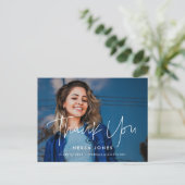 Minimalistisch modern afstuderen Foto Briefkaart (Staand voorkant)