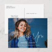 Minimalistisch modern afstuderen Foto Briefkaart (Voorkant / Achterkant)