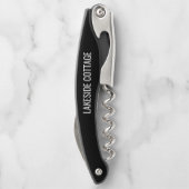 Minimalistisch modern Airbnb Vacation Rental Black Kurkentrekker (Achterkant)