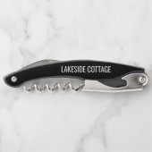 Minimalistisch modern Airbnb Vacation Rental Black Kurkentrekker (Achterkant)