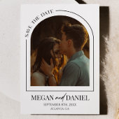 Minimalistisch Modern Arch Custom Afbeelding Bruil Save The Date