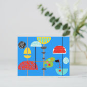 Minimalistisch modern artistiek Briefkaart (Staand voorkant)