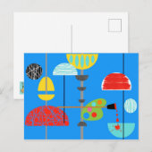 Minimalistisch modern artistiek Briefkaart (Voorkant / Achterkant)