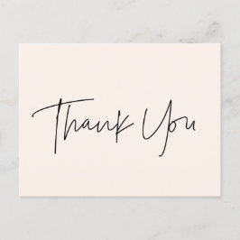 Minimalistisch modern Baby shower Dank u Briefkaart