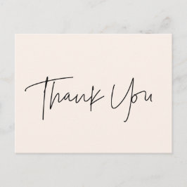 Minimalistisch modern Baby shower Dank u Briefkaart