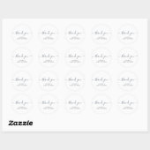 Minimalistisch modern Baby shower dank u Ronde Sticker (Vel)
