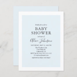 Minimalistisch modern Baby shower Uitnodiging Briefkaart