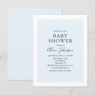 Minimalistisch modern Baby shower Uitnodiging Briefkaart