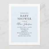 Minimalistisch modern Baby shower Uitnodiging Briefkaart (Voorkant)