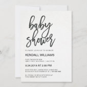Minimalistisch modern Baby shower Unisex Kaart (Voorkant)