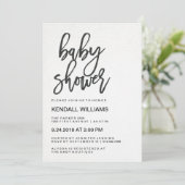 Minimalistisch modern Baby shower Unisex Kaart (Staand voorkant)