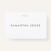 Minimalistisch Modern Badge (Voorkant)