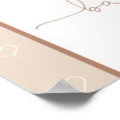 Minimalistisch Modern Barly Wachten Neutraal Baby  Poster (Hoek)