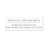 Minimalistisch modern bedrijfsretouradres  zelfinktende stempel (Design)