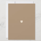 Minimalistisch modern beer Baby shower Bingo Game Kaart (Achterkant)