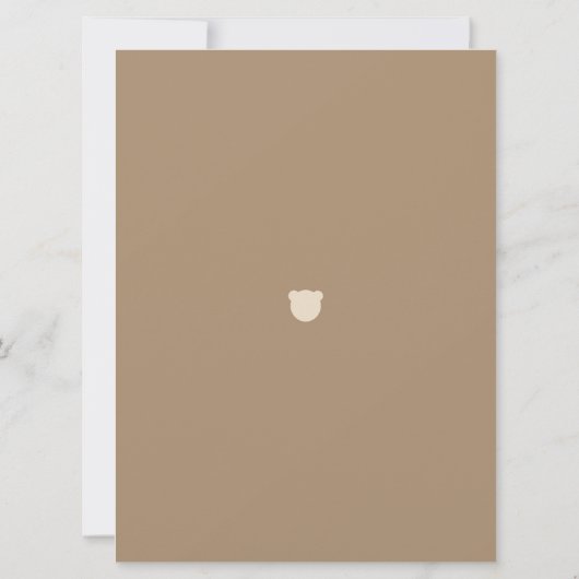 Minimalistisch modern beer Baby shower Bingo Game Kaart (Achterkant)