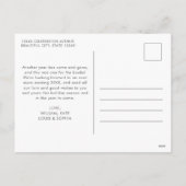 Minimalistisch Modern Beste Okayest Jaar Ooit Foto Feestdagenkaart (Achterkant)