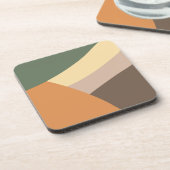 Minimalistisch modern bier onderzetter (Linkerzijde)