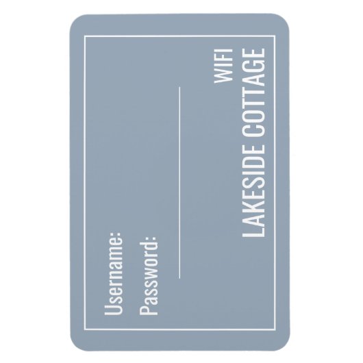 Minimalistisch modern blauw draagvermogen magneet (Verticaal)