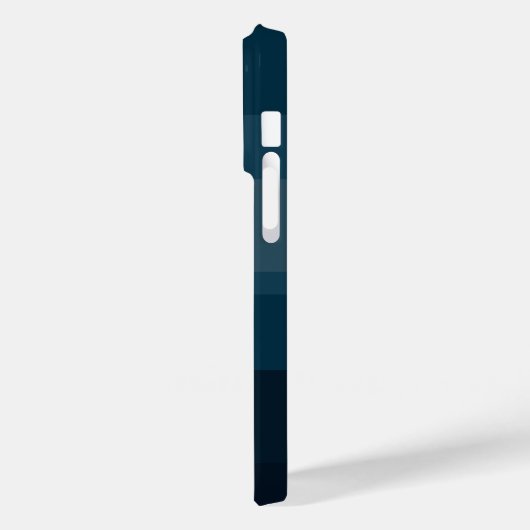 Minimalistisch modern blauw gestreept Case-Mate iPhone case (Achterkant / Links)