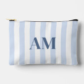Minimalistisch modern blauw Initiaal monogram Etui (Voorkant)