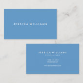 Minimalistisch modern | Blauw Visitekaartje (Voorkant / Achterkant)
