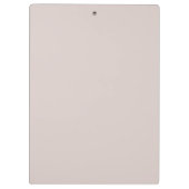 Minimalistisch modern Blush beige klembord (Achterkant)