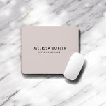 Minimalistisch Modern Blush Beige Muismat<br><div class="desc">Minimalistisch en modern muispad.</div>