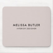 Minimalistisch Modern Blush Beige Muismat (Voorkant)