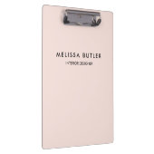 Minimalistisch modern Blush Pink klembord (Rechts)