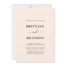 Minimalistisch Modern Blush Pink Wedding