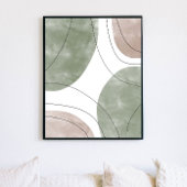 Minimalistisch modern Boho Abstract Art Print Post