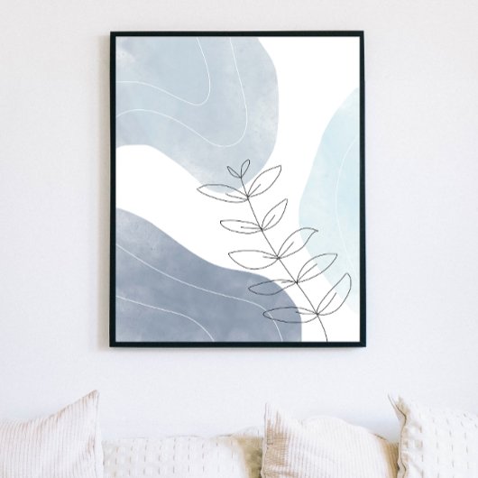 Minimalistisch modern Boho Abstract Art Print Post