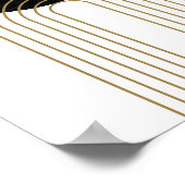 Minimalistisch modern boho midden eeuw hedendaags poster (Hoek)