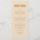 Minimalistisch Modern Boho Wedding Menu (Voorkant)