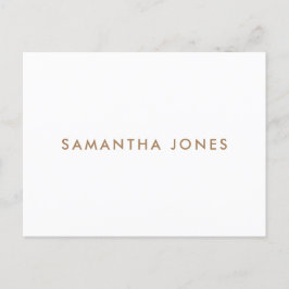 Minimalistisch Modern Briefkaart