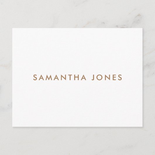 Minimalistisch Modern Briefkaart (Voorkant)