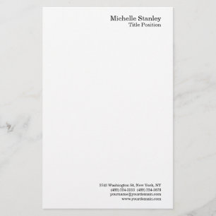 Minimalistisch modern briefpapier