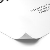 Minimalistisch Modern Bruiloft Wegwerp Camera Teke Poster (Hoek)