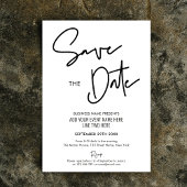 Minimalistisch Modern Business Event Save the Date Kaart