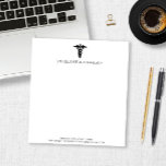Minimalistisch Modern Caduceus Medisch Arts Verple Notitieblok<br><div class="desc">Dit is een minimalistisch modern Caduceus medisch dokter verpleegkundige Notitieblok!</div>