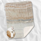 minimalistisch modern chic beige-tan-wit grijs mar sherpa deken