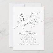 Minimalistisch Modern Chic Script Elegant Afstuder Kaart (Voorkant)