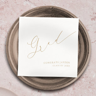 Minimalistisch Modern Chic Script Elegant Afstuder Servet