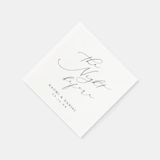 Minimalistisch modern chique script repetitie dine servet (Hoek)