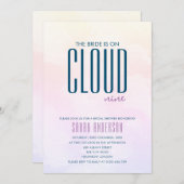 Minimalistisch Modern Cloud Nine Vrijgezellenfeest Kaart (Voorkant / Achterkant)