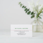 Minimalistisch modern consultant Visitekaartje (Staand voorkant)