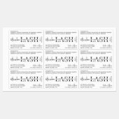 Minimalistisch Modern Cosmetisch Buis Lash Mascara Labels (Vel)