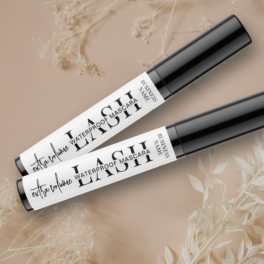 Minimalistisch Modern Cosmetisch Buis Lash Mascara Labels